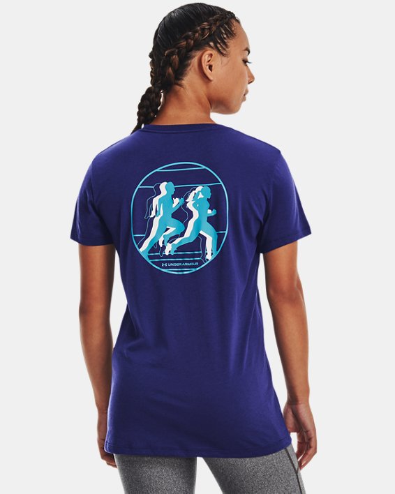 T-shirt à manches courtes UA Join The Club pour femme, Blue, pdpMainDesktop image number 0